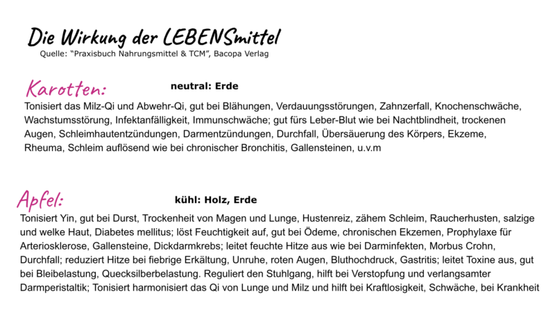 Lebensmittel Power Portrait Apfel Karotte
